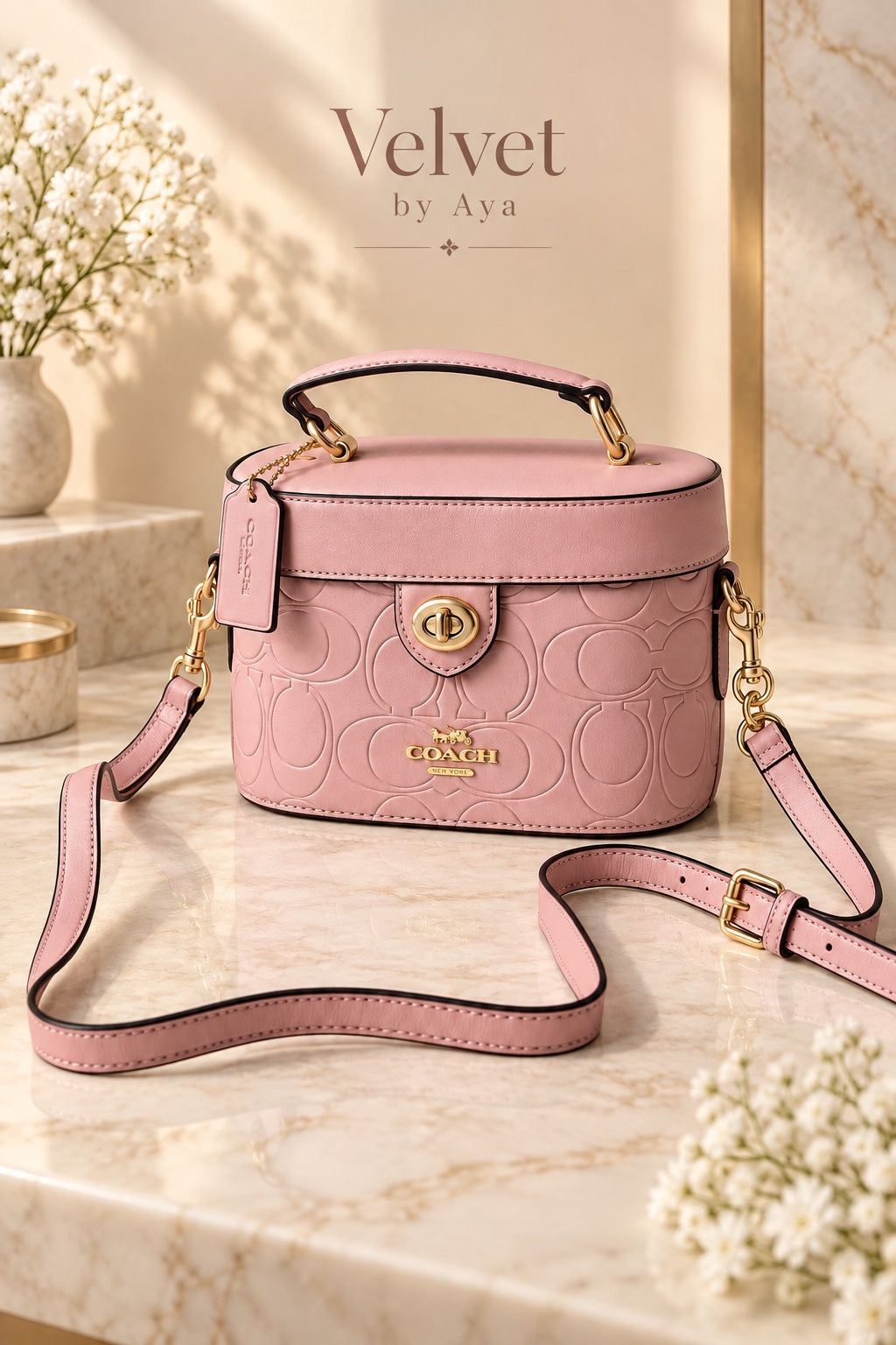 The Camille Vanity Bag – Pink