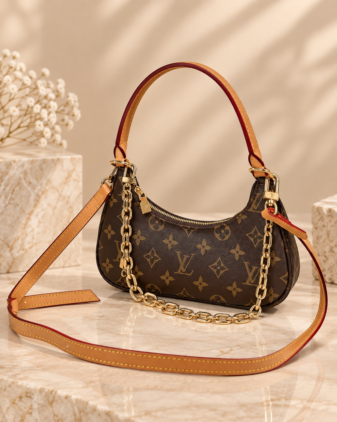 The City Crescent Bag – Siena Monogram