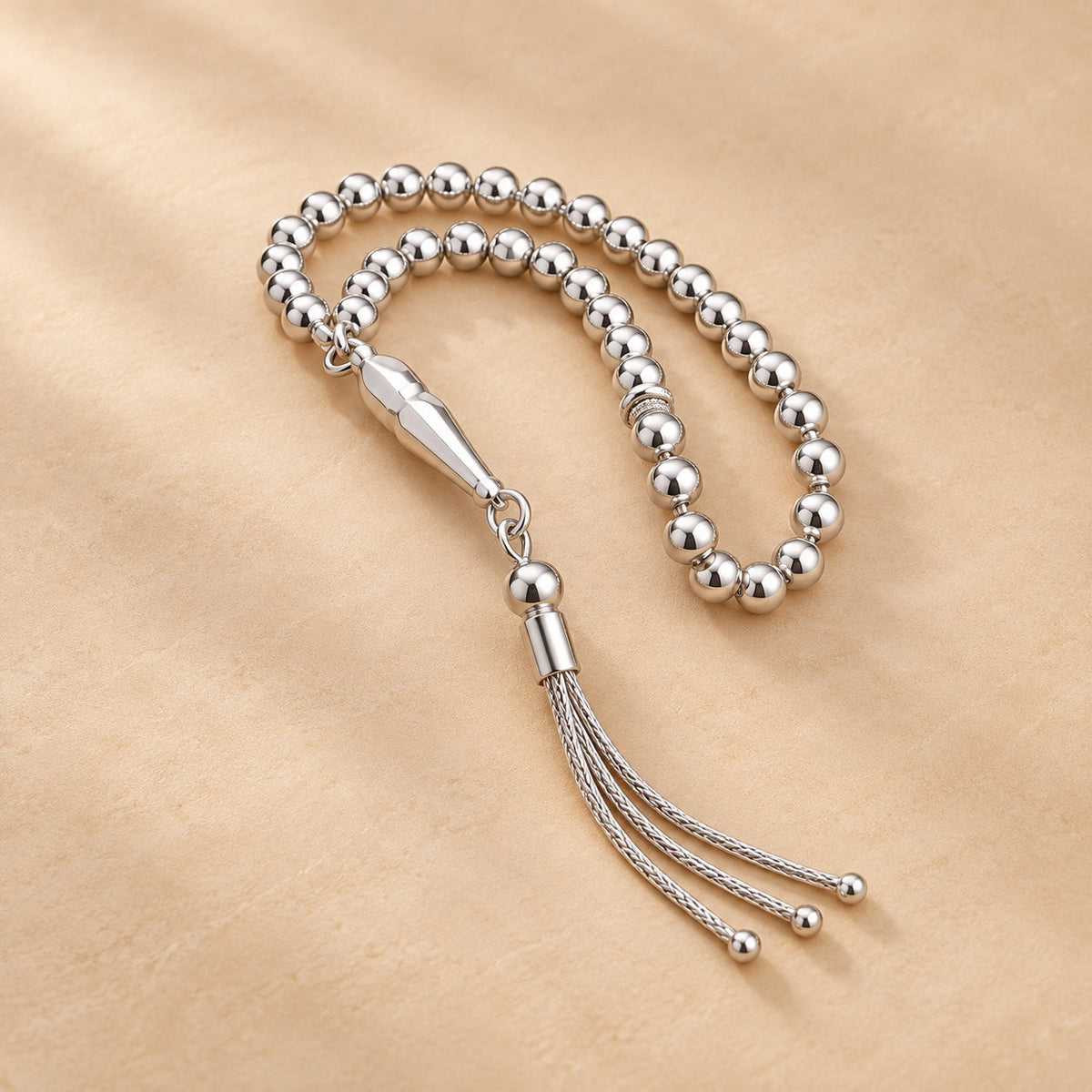 Classic genuine 925 silver rosary