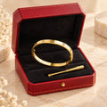 Crystal screw bracelet in gift box