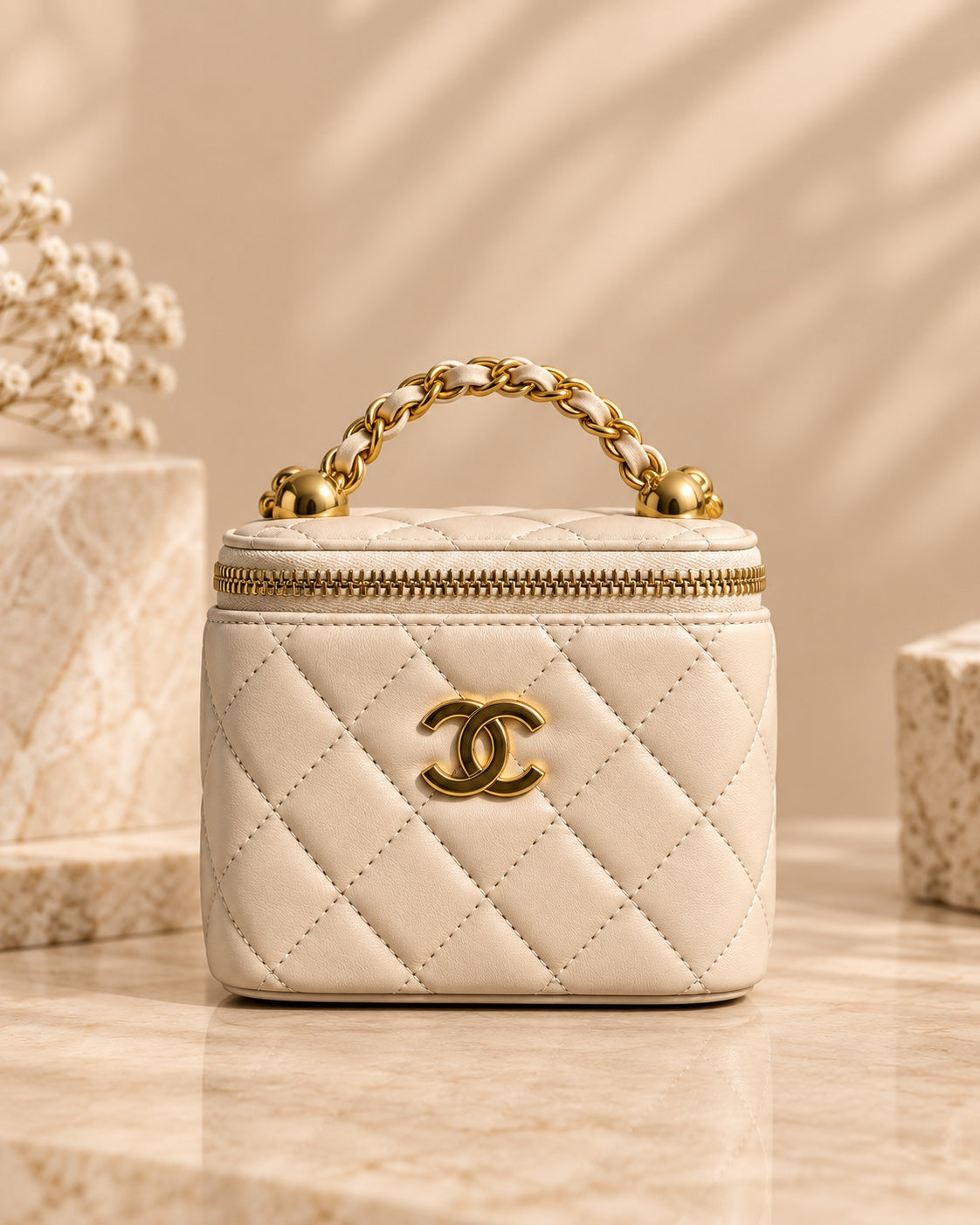 The Ivory Chain Vanity Bag
