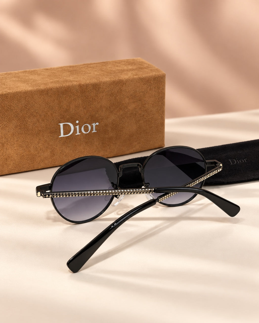 The Midnight Round Sunglasses back view