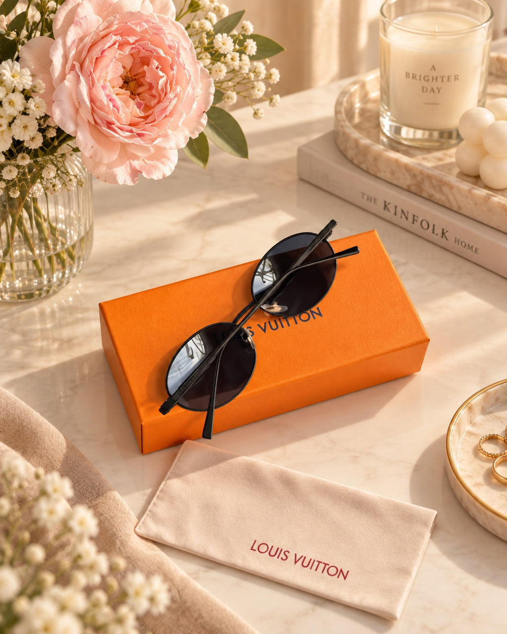 The Noir Cat-Eye Sunglasses back view