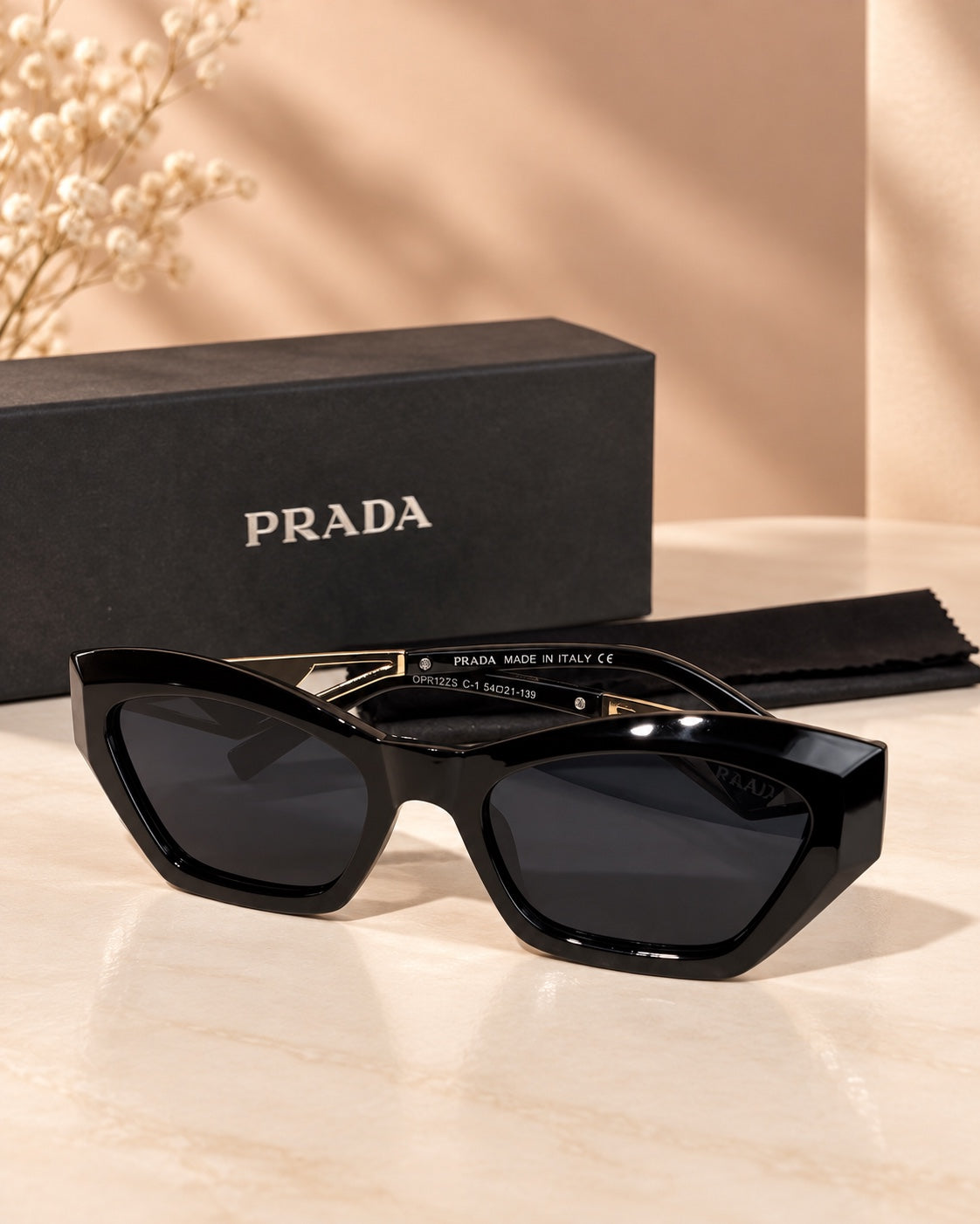 The Noir Edge Sunglasses front view