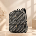 The Noir Pattern Backpack - Black & Grey