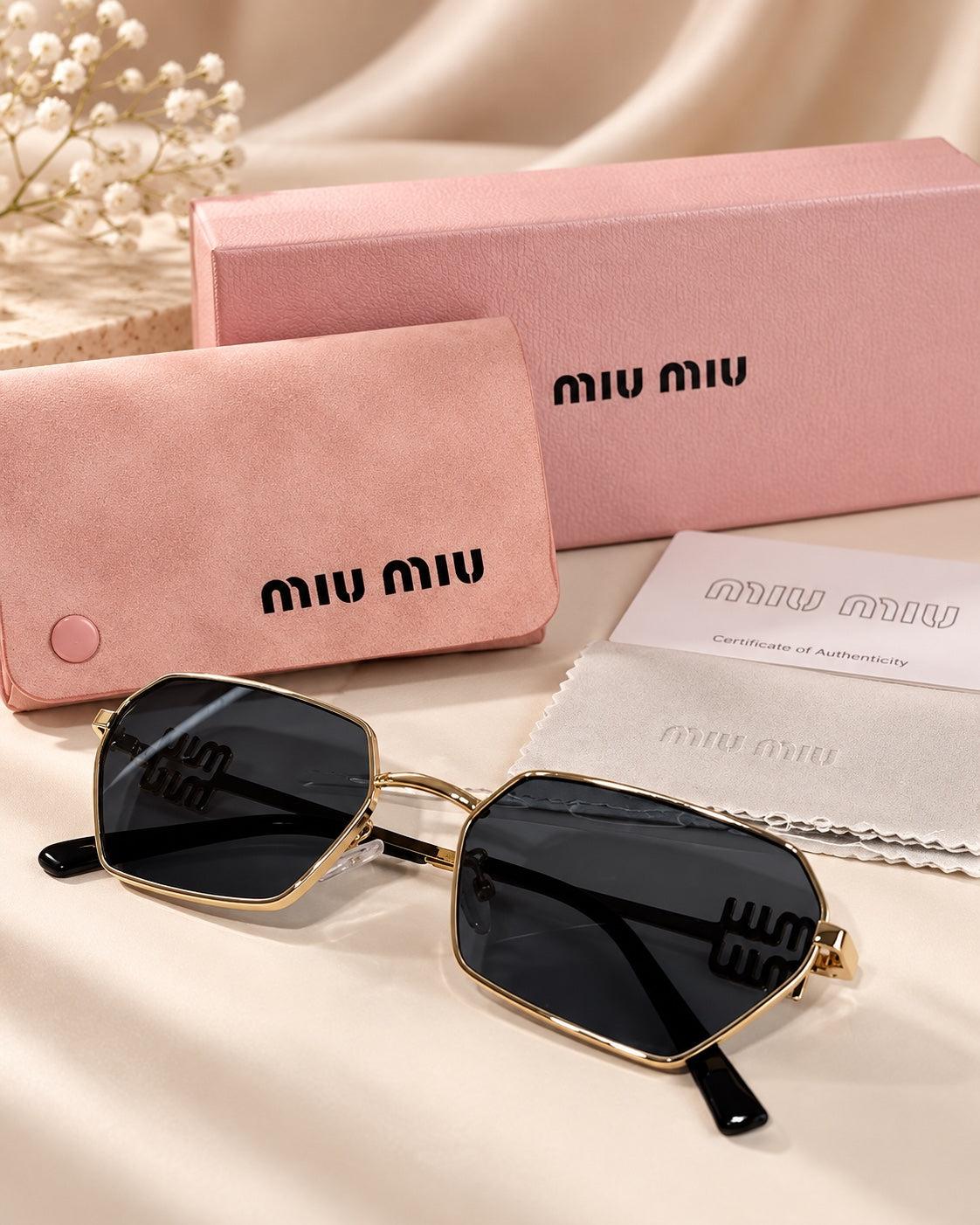 The Onyx Statement Sunglasses front view