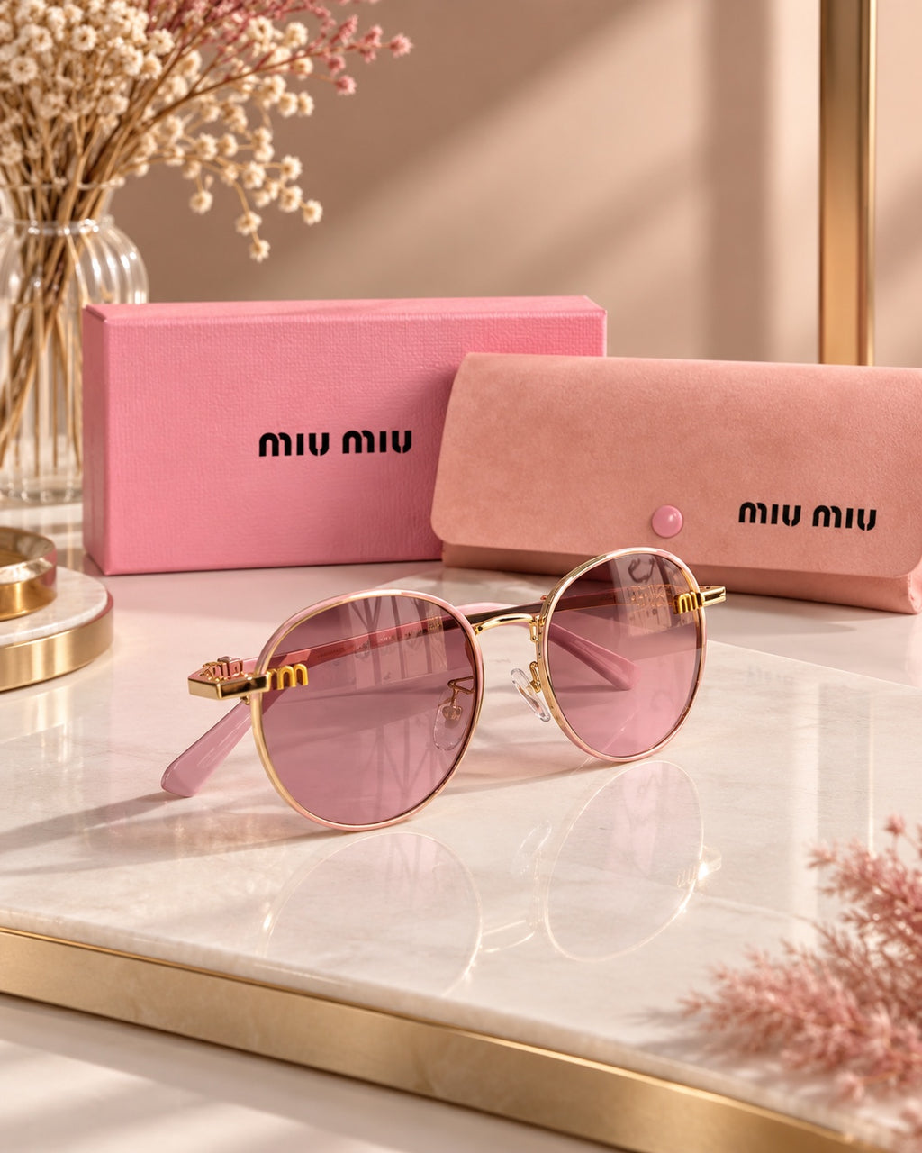 The Rosé Round Sunglasses alternate view