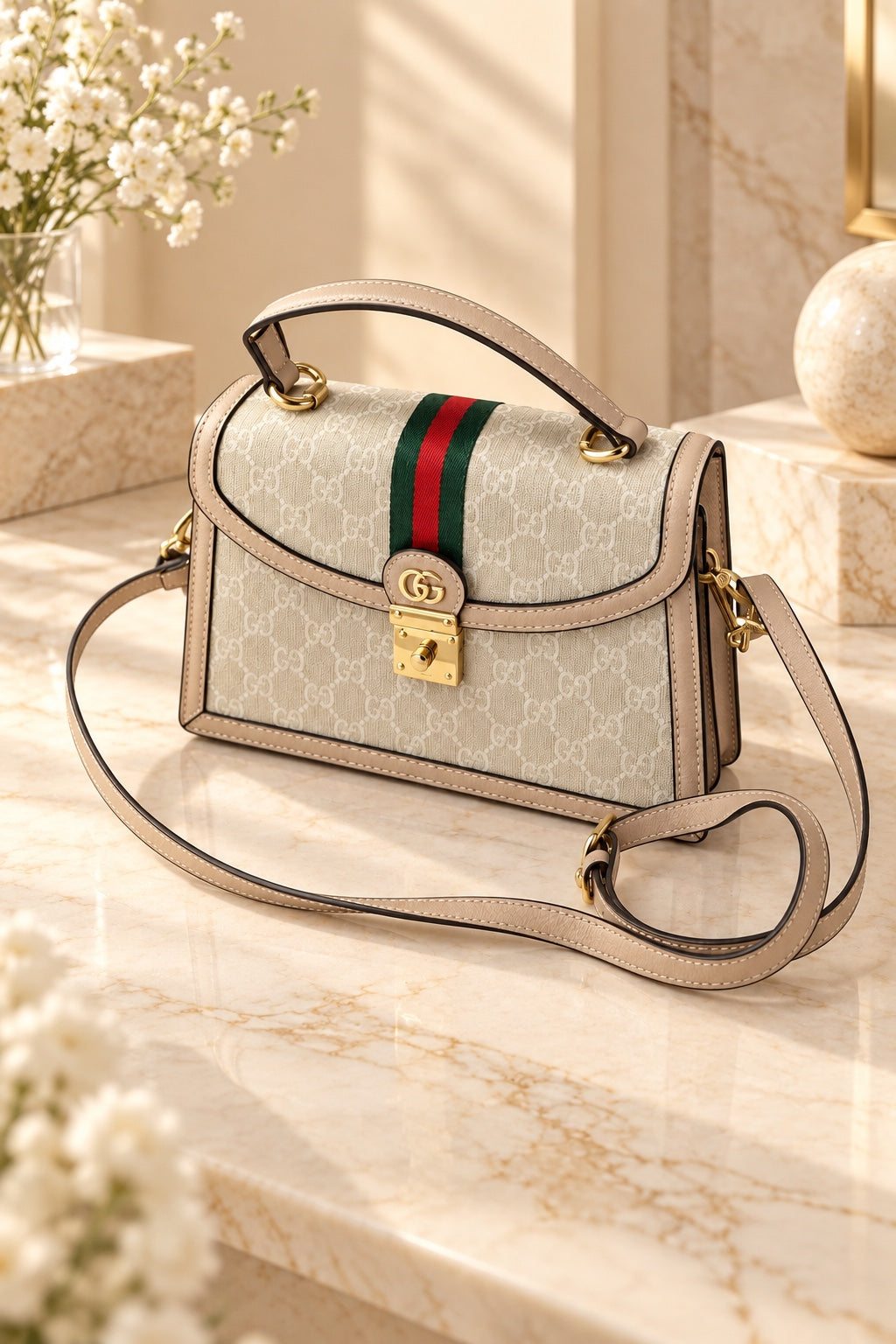 The Signature Top Handle Bag – Ivory