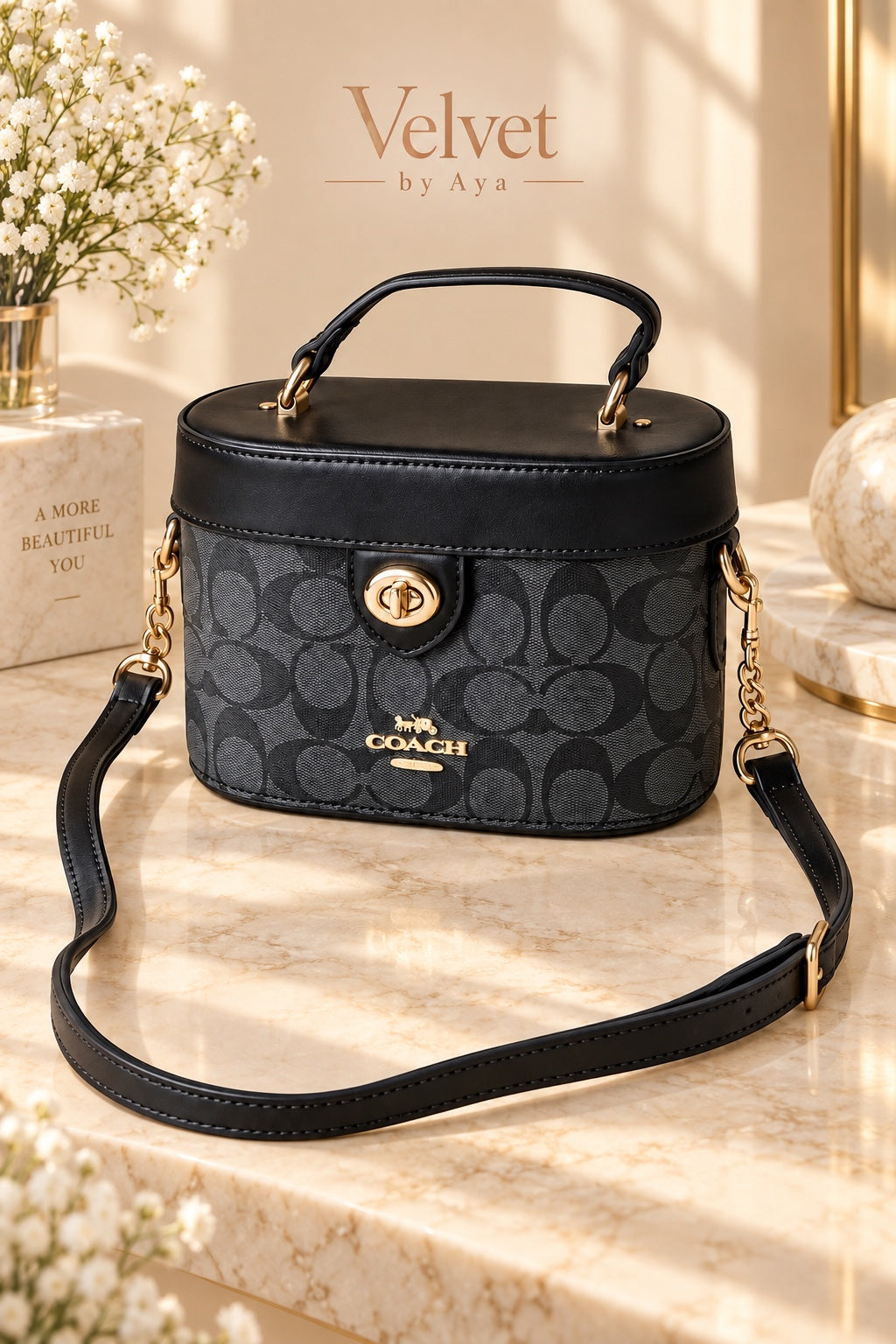 The Signature Vanity Bag – Black