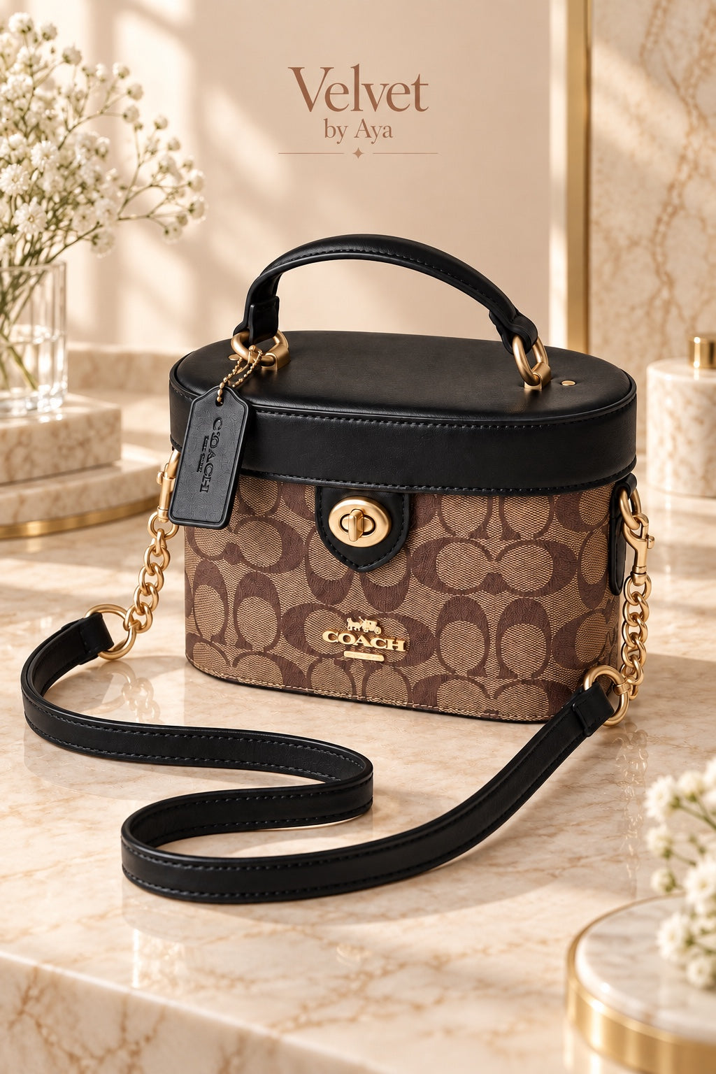 The Signature Vanity Bag – Noir Brown