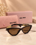 The Tortoise Cat-Eye Sunglasses front view
