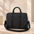 The Voyager Monogram Satchel - Noir